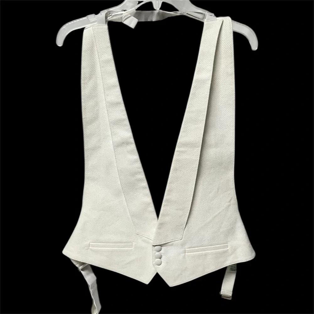 Tuxedo Jacket - Elegant Formal Vest Bow Tie Wash and Wear - Picture 2 of 13